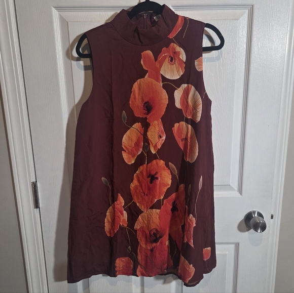 Altar'd State TCEC Nayeli Mock Neck Swing Mini Dress - Picture 4 of 8